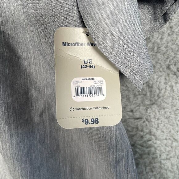 George Microfiber Button Down Shirt Size Large (42-44) - Picture 4 of 10